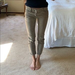 Free People cropped corduroy pant size 24